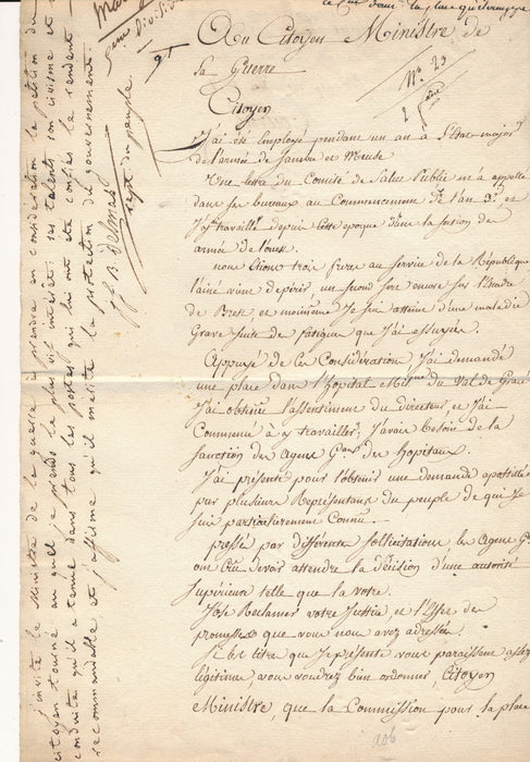 révolution Delmas député Haute Garonne note autographe signée citoyen Tourné