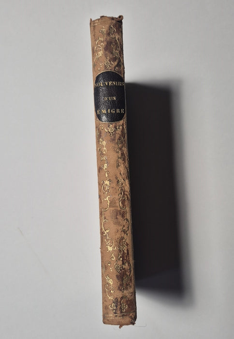 H. de La Porte Souvenirs d un emigre  1797 à 1800 édition 1843 envoi autographe