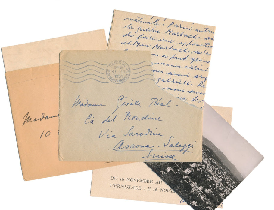 Christine BOUMEESTER Henri GOETZ  lettres autographe signées