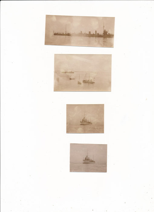 Saint Quay Portrieux 5 navires militaires photo photographie 1923 bretagne