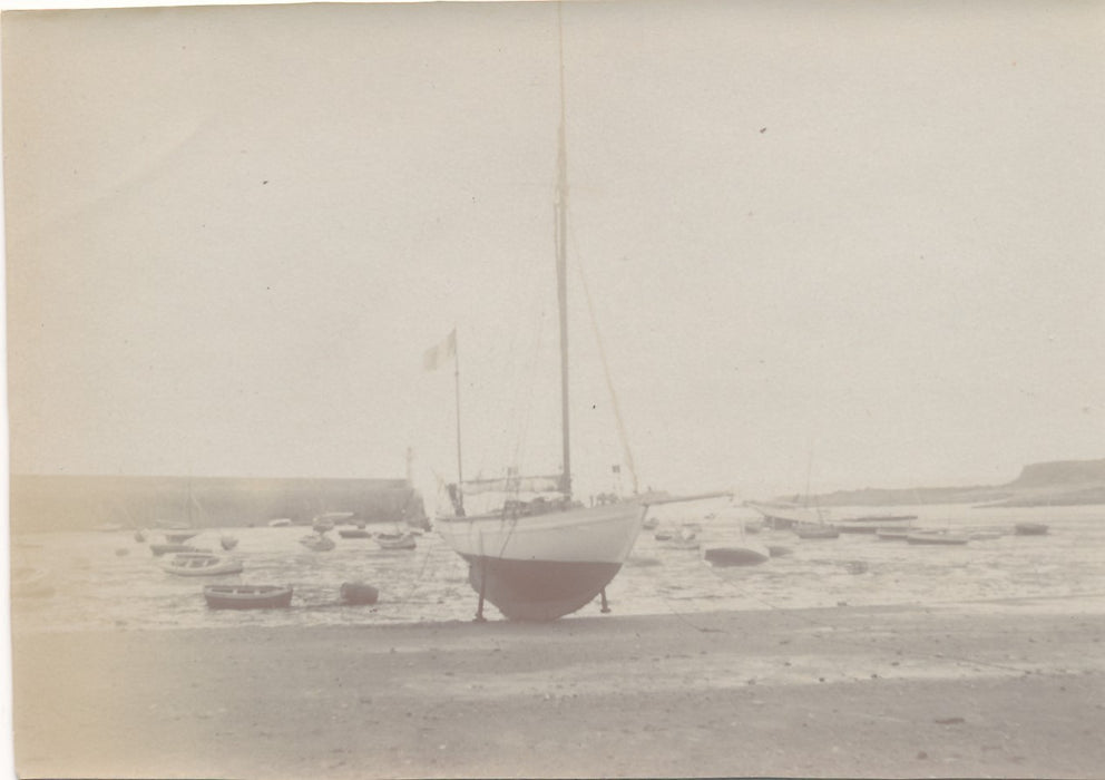 Lot 4 photographies et 15 petites photo Saint Quay Portrieux 1923 Bretagne
