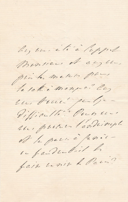 Louise de BROGLIE Cléron  Haussonville lettre autographe  Coppet Ingres