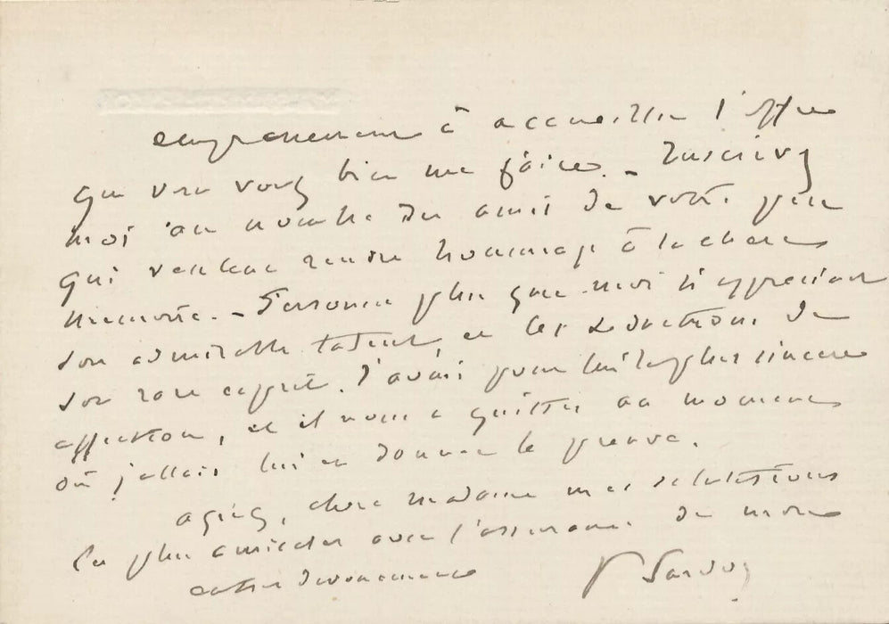 Théâtre Victorien SARDOU 2 lettre autographe et 1 carte Anaïs Fargueil hommage
