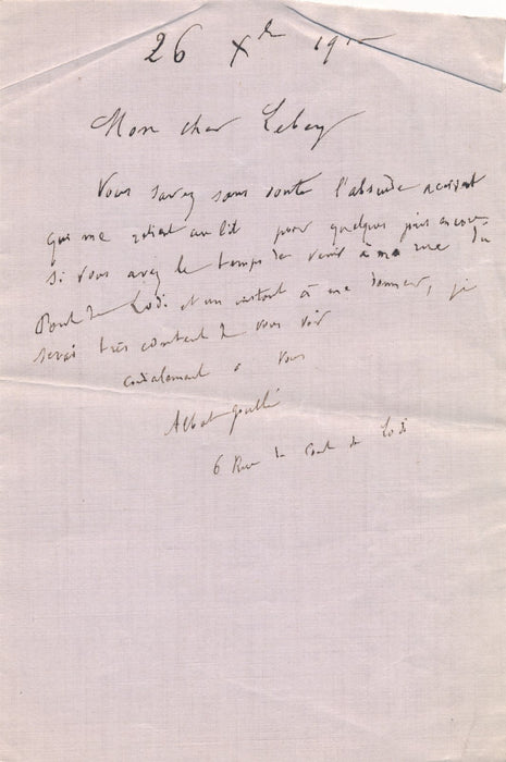 communard Albert Gouillé 3 lettres autographes Alexis Lebey docteur Goupil