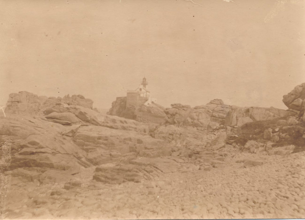 Île de Brehat 5 photos  photographie époque sépia mer vers 1920 Bretagne