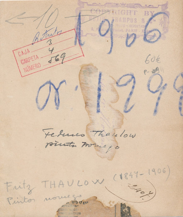 Frits Thaulow photo photographie époque peintre Norvège v. 1900