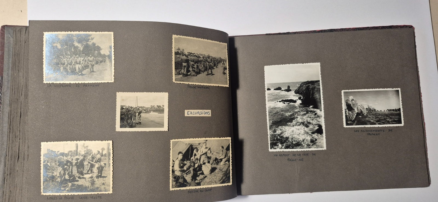 magnifique album ecole spéciale militaire inter armes plus de 130 photos 1944-47