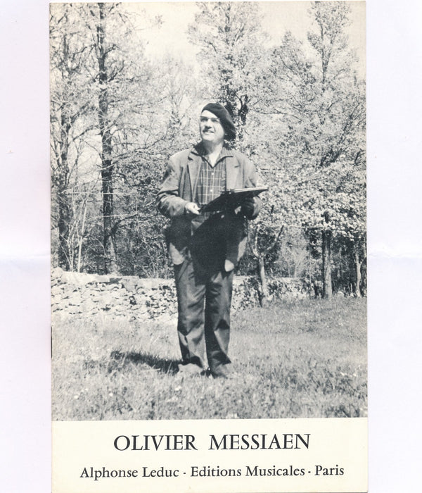 Olivier Messiaen plaquette présentation texte sans date Éditions musicales