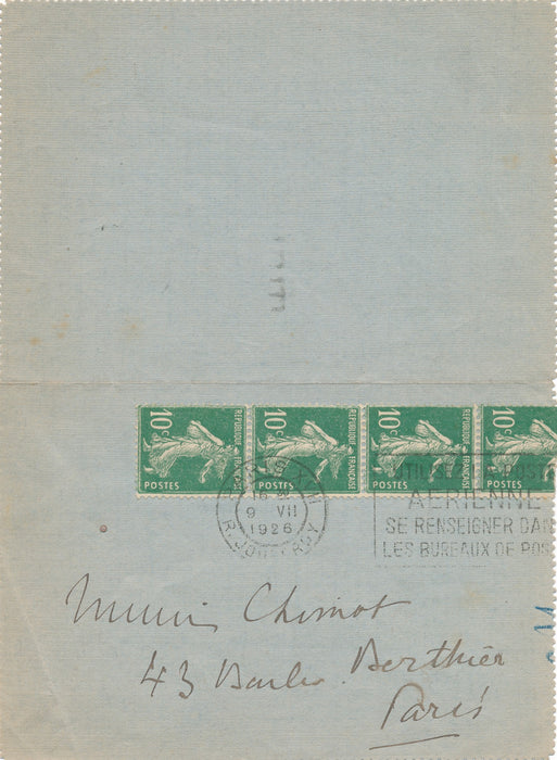 Tristan BERNARD deux documents autographes et une photo