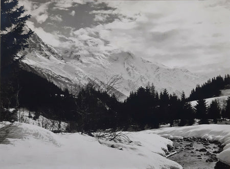 Anonyme Vue montagne photo photographie argentique passe partout